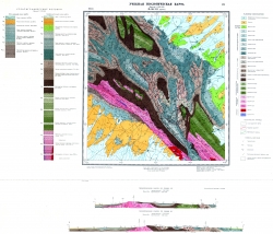Учебная геологическая карта №23. Старый комплект